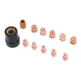 thumbnail image 1 of Plasma Cutter Electrode, PE0007 Swirl Ring 12 Pcs Set Plasma Cutter Tip Electrode Kit PR0016 Electrodes PD0088-12 Tips  for CB50, 1 of 7