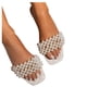 thumbnail image 2 of Amzcrzy Zapatos de mujer,Zapatos de mujer,Zapatillas de mujer, Zapatillas planas informales con decoración de perlas de moda de verano para mujer Sandalias Mujer Zapatillas De Casa, 2 of 5