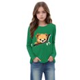 thumbnail image 3 of WRKEKC Girls Long Sleeve T-Shirts, Boys Long Sleeve Shirts, Boys' and Girls' Long Sleeve Bear Print Cute Crew Neck Casual Tops, 3 of 6