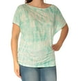 thumbnail image 3 of Women's Petite Tie-Dye Linen Knit Top-M-PL, 3 of 5