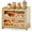 Natural Bamboo, variant on Double Layer Bread Box for Kitchen Countertop, Large Breadbox Bread Container Storage with Acrylic Door, Wooden Farmhouse Bread Holder (Brown, Medim-15.7" L x 9.5" W x 13" H)