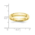 thumbnail image 2 of Auriga Fine Jewelry 10K Yellow Gold 4mm Beveled Edge Comfort Fit Wedding Band for Women Size- 8, 2 of 6