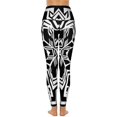 thumbnail image 3 of Women's High Waisted Yoga Leggings with Pockets，Bohemian Pattern，Tummy Control Non See Through Workout Athletic Running Yoga Pants, 3 of 6