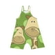 thumbnail image 4 of Odeerbi 5-13 Años Niñas Traje de Verano Impresión Linda Camisola Romper Casual Respirable Cómodo Suspender Overalls Pantalones Cortos Con Bolsillos, 4 of 5
