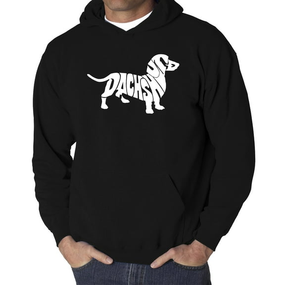 Men's Word Art Hooded Sweatshirt - Dachshund