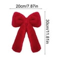 thumbnail image 3 of dajkiuy Christmas Bows, 7.9x11.8Inch Plush Xmas Tree Toppers Bows for Home Wreaths Front Door Porch Wedding Window Staircase, 3 of 6