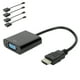 thumbnail image 4 of Adaptadores De Cable, Convertidor De Cable, 1080P Durable 4 Piezas Para Proyecciones Discos Duros Computadoras TV ANGGREK HDMI to VGA Adapter, 4 of 8