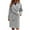 Gray, variant on Odeerbi Women 2025 Casual Jackets Long Sleeve Outwear Autumn And Winter Lapel Woolen Cloth Coat Trench Jacket Long Overcoat Outwear Black