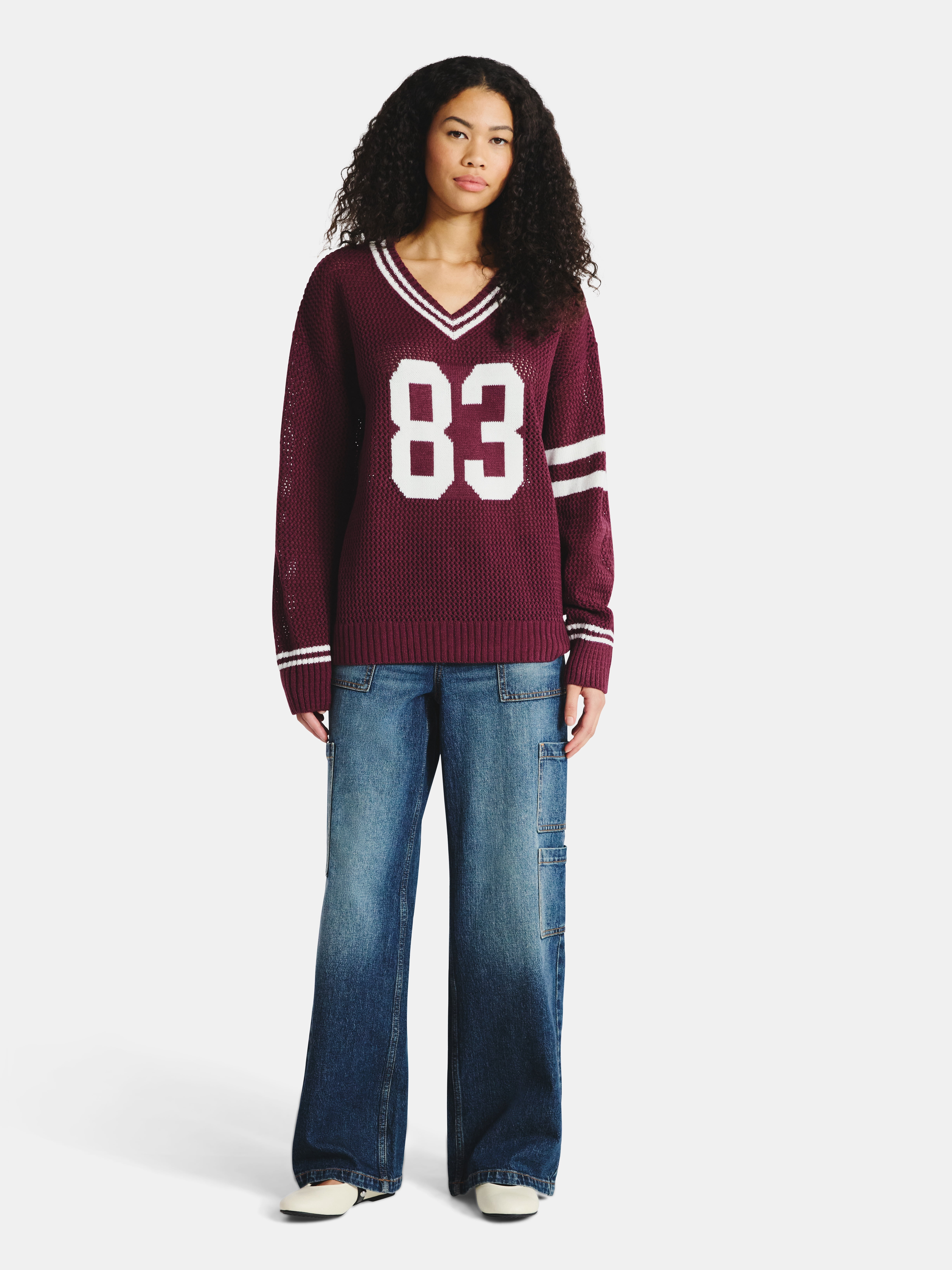 No Boundaries Jacquard Pullover, Women’s