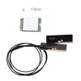 thumbnail image 1 of WiFi Card, 1200Mbps 2.4GHz and 5GHz Double Band Modes NGW Wireless Card, Equipped with BT 4.2, M2 Interface, for Desktop PC, 1 of 7
