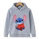 thumbnail image 3 of Sudadera con capucha para niños con estampado de Stitch, estilo kawaii, moda, anime, manga, dibujos animados, ropa informal para niñas y niños, 3 of 5