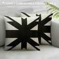 thumbnail image 3 of COMIO Black and White Decorative Pillowcase Tufted Tassel Cushion Cover Morocco Bohemian Luxury Simple Hold Throw Pillow Cover Decoration for Couch Bed Living Room, 3 of 5