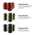 thumbnail image 7 of Grillbot Automatic BBQ Grill Cleaning Robot Replacement Brushes - Set of 3 Stainless-Steel Brushes, 7 of 7