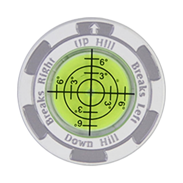Colaxi Golf Putting Green , Round Bubble Level, Alignment Tool High Precision Stylish Ball Mark Golf Putting Aid White