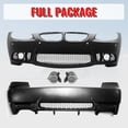 thumbnail image 5 of Ikon Motorsports Fog Lamps & Front & Rear Bumper Cover Conversion Replacement For 2007-2010 BMW E92 E93 3 Series, M3 Style Unpainted PP Polypropylene, 5 of 9