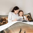 thumbnail image 4 of Erosebridal Highland Cow Queen Comforter Set, Brown Farmhouse Lodge Cabin Bedding Comforter Set, 4 of 6