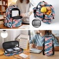 thumbnail image 5 of Uorisanigo American Flag Kids Backpack Set for Camping and School, Casual Daypack with Matching Lunch Bag, Water Bottle Pouch and Pencil Case, Bookbag with Side Mesh Pocket for Umbrella, 5 of 7