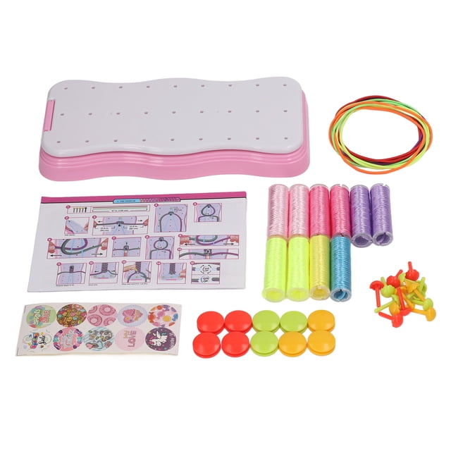 Kit de fabricación de pulseras de la amistad, juguetes para niñas de 6, 7, 8, 9, 10, 11 y 12 años, artes y manualidades, herramienta para hacer cuerdas, pulsera DIY