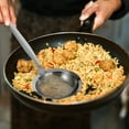 thumbnail image 3 of Shisuyan Convenient Oil Container Stainless Steel Fried Food Colander Pasta Straining Spoon, 3 of 9