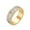 Gold, variant on Women's Stainless Steel 3 Rows Eternity Micro Pave Cz Stackable Ring Tiny Gold Plated Cubic Zirconia Inlaid Wedding Band Gold Size 13