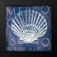 thumbnail image 2 of Lula Bijoux and Company 20x20 Black Modern Framed Museum Art Print Titled - Navy Clam, 2 of 5