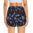 thumbnail image 4 of Goofa Wildflowers And Dragonflies Printed Women 2 in 1 Running Shorts,Quick Dry Athletic Workout Shorts,High Waisted Athletic Shorts with Liner Pockets-Medium, 4 of 9