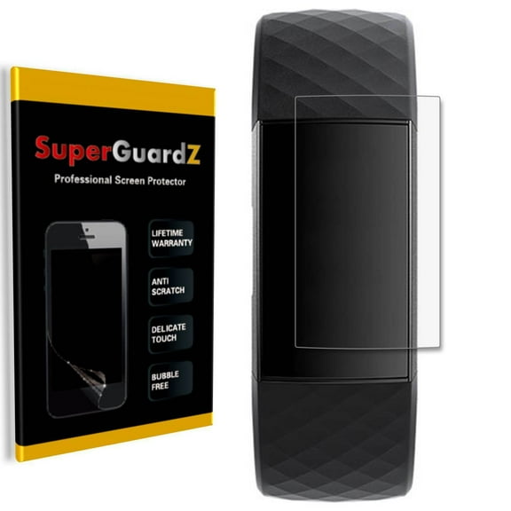 [3-Pack] For Fitbit Charge 4 SuperGuardZ [FULL COVER] Screen Protector, HD Clear, Military Grade Film, Anti-Scratch