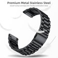 thumbnail image 3 of Comvin Compatible With Samsung Galaxy Watch 7/6/5/4 Bands 40mm 44mm/Watch 6 Classic 47mm 43mm/Watch 5 Pro Bands 45mm for Women Men, Stainless Steel Metal Charm Straps, 3 of 7