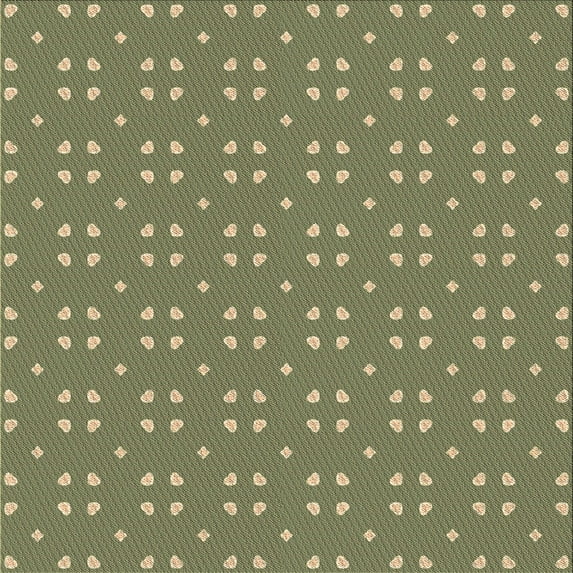 Ahgly Company Machine Washable Indoor Square Transitional Fern Green Area Rugs, 8' Square