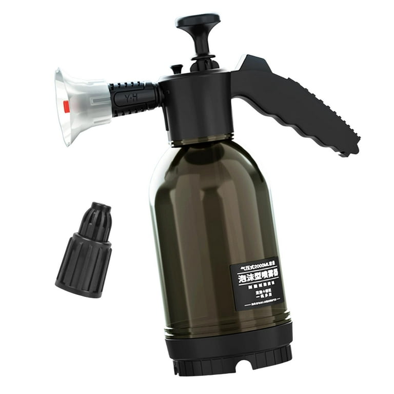car wash Foam Pressure Sprayer 2L Multipurpose Water Spray Bottle Auto  Cleaning Equipment for Indoor clear