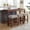 Cherry, variant on Leumius 4 Piece Bar Table Set with Power Outlet,Rustic Industrial Style Breakfast Table with 3 Padded Stools,Dining Bar Table and Chairs Set for Living Room, Dining Room, Game Room,Black
