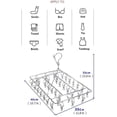 thumbnail image 4 of Soporte para calcetines de acero inoxidable con 36 clips de acero inoxidable resistentes al viento para colgar calcetines, ropa interior, toallas y más, 4 of 5