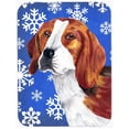 thumbnail image 1 of Carolines Treasures SC9369LCB Beagle Winter Snowflakes Holiday Glass Cutting Board - Large, 1 of 1