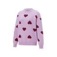 thumbnail image 2 of Mom and Daughter Matching Clothes Women Little Girls Heart Cardigan Sweater Mommy and Me Valentine's Day Cardigan, 2 of 8