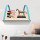 thumbnail image 5 of Estantería decorativa para libros para la sala de estar: estantería para plantas de pared Cyan Creative Home, 5 of 8
