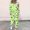 Green, variant on Hueook St Patrick's Day 2 Piece Sets for Women's Hooded Drop-shoulder Sleeve Elastic Waist Drawstring Pockets Long Pants Set Green S