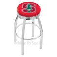 thumbnail image 5 of 25" L8C3C - Chrome Wisconsin "W" Swivel Bar Stool with 2.5" Ribbed Accent Ring by Holland Bar Stool Company, 5 of 7