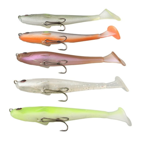 5pcs Megabass Magdraft Swimbait Sinking Soft fishing lure T-Tail Wobblers