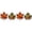 Orange-4pc, variant on 2 Pack Maple Leaf Stained Glass Suncatcher, 4.7 x 5.9 Inch Fall Leaf Window Hanging Ornament, Autumn Thanksgiving Harvest Party Decor and Gift