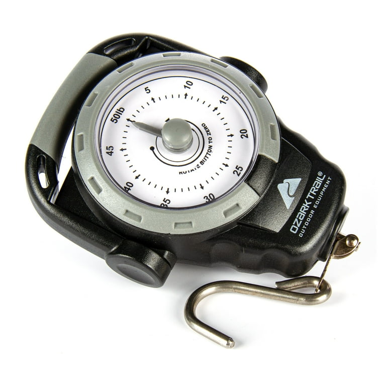 Ozark Trail Portable Dial Fish Scale 50lb with Tape Measure
