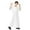 X1 White, variant on Elegant Embroidered Arabic Thobe Kaftan Robe Set Traditional National for Teenage Boys Long Sleeve Crew Neck Children's Wear,Color:Purple,4-5 Years