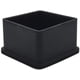 thumbnail image 1 of Juego de 24 tapas cuadradas de goma antideslizantes para patas de sillas color negro 50 x 50 mm ER, 1 of 5