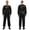 Black, variant on Men One Piece Leotard Over Diapers Bib Jumpsuit Waterproof Long Sleeve Reusable Plastic Raves Bodysuit White S