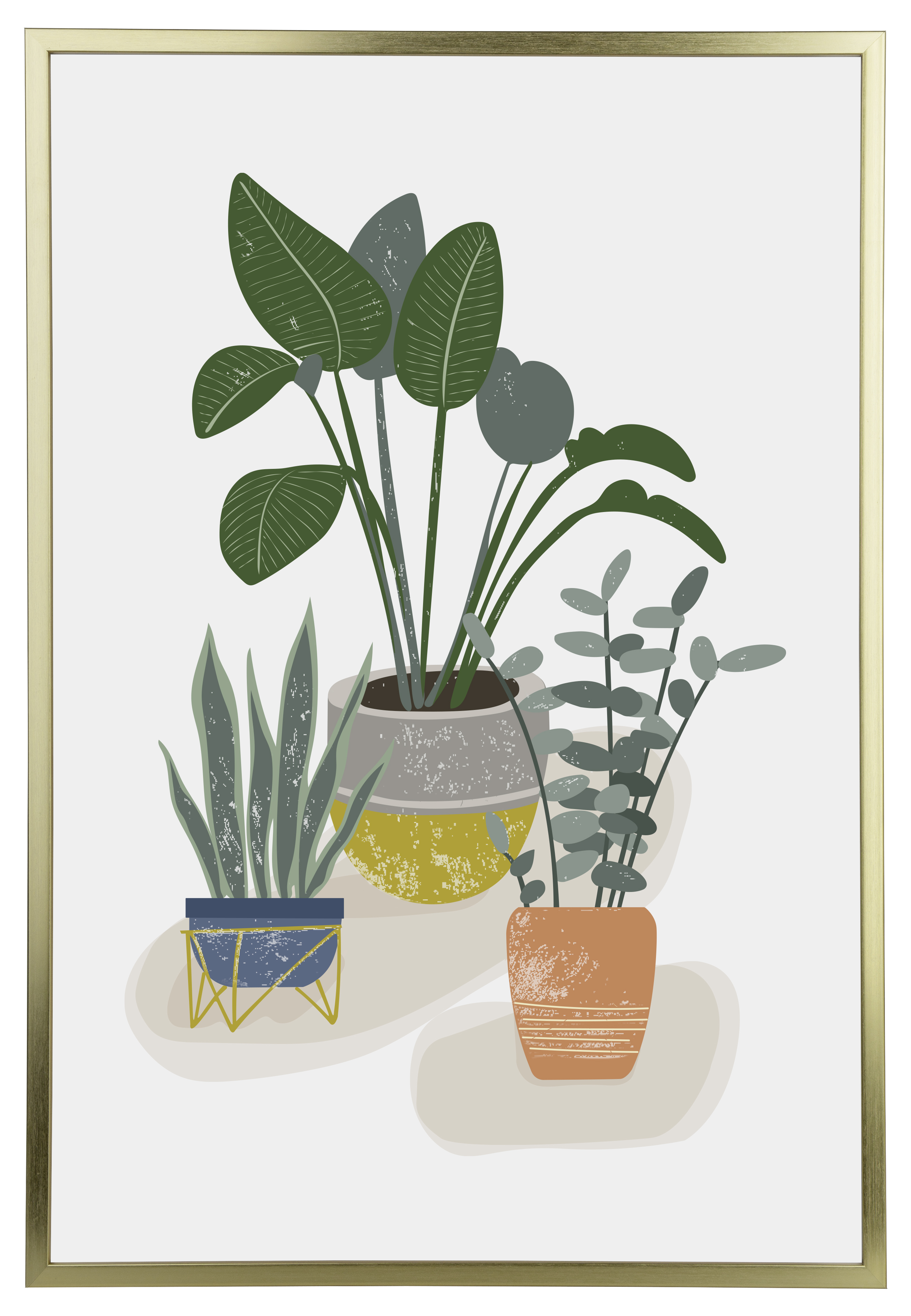 Mainstays 24 x 36 Gold Poster Frame, Thin Flat Profile photo 1