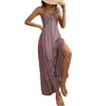 thumbnail image 3 of Mawalde Womens Spaghetti Strap Dress Summer Dresses Beach Cover Ups Casual Sundresses Red XL, 3 of 7
