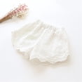 thumbnail image 2 of Landzoo Kids Girls Shorts Solid Color Elastic Waist Dance Summer Comfortable Girls Active Shorts Size 5-6 Years White, 2 of 3