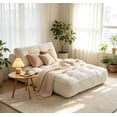 thumbnail image 2 of Leumius Folding Sofa Bed,Convertible Sleeper Chair with Pillow Foldable Mattress with Back Support, Portable Fold Out Chair Bed Comfy Floor Sofa Lounge for Living Room BedroomWhite, 2 of 8