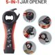 thumbnail image 3 of Jar Bottle Opener for Weak Hands,4 &5 in 1 Multi Function Non-Slip Can Lid Opener Tools with Silicone Jar Gripper Pad,Su, 3 of 5