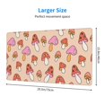 thumbnail image 2 of Bingfone 70s Mushroom Large Gaming Mouse Pad,Extended Desk Mousepad with Stitched Edges,Non-Slip Base,Water Resist Keyboard Pad for Gamer, Office & Home, 29.5 x 16 in, 2 of 6