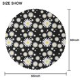thumbnail image 2 of Round Tablecloth 60 Inch Wrinkle Free Daisy Table Cover Kitchen Dining, 2 of 5
